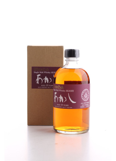 AKASHI WHITE OAK SINGLE MALT WHISKY OLD SHERRY BUTT 10 ANS