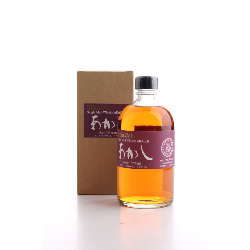 WHISKY AKASHI WHITE OAK SINGLE MALT OLD SHERRY BUTT 10 ANS