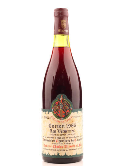 Corton Les Vergennes Tastevine 1986 Charles Alexant | Achetezduvin.fr