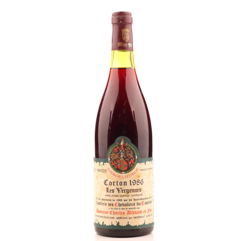 Corton Les Vergennes Tastevine 1986 Charles Alexant | Achetezduvin.fr