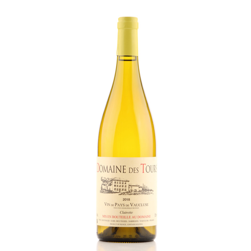 Vin de Pays de Vaucluse Clairette 2018 Domaine des Tours | Achetezduvin.fr