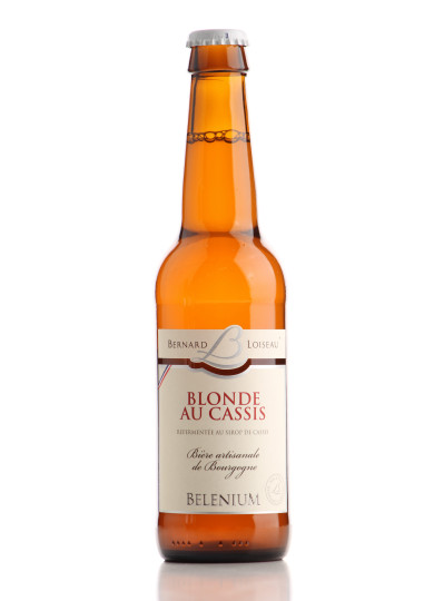 Biere Belenium Blonde au cassis Bernard loiseau