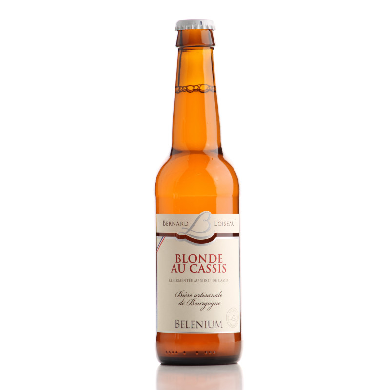 Biere Belenium Blonde au cassis Bernard loiseau