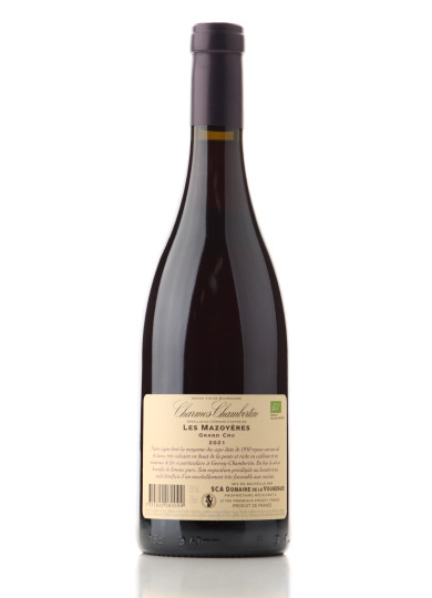 CHARMES CHAMBERTIN GRAND CRU LES MAZOYERES 2021 DOMAINE DE LA VOUGERAIE
