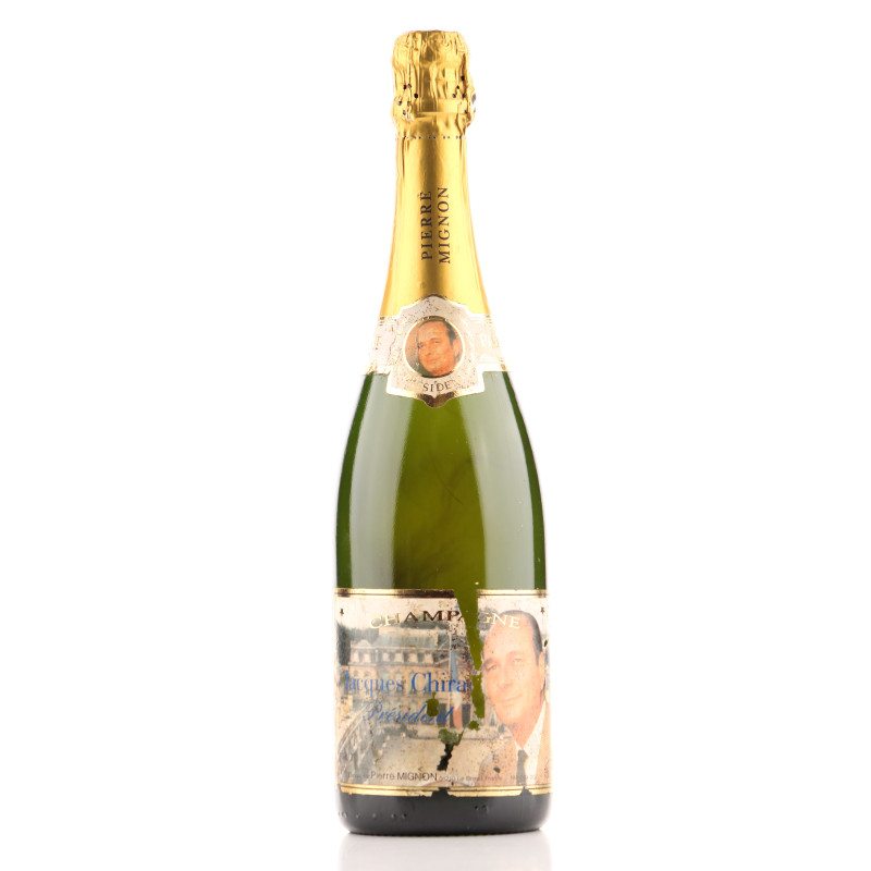 CHAMPAGNE BRUT CUVEE JACQUES CHIRAC PRESIDENT PIERRE MIGNON