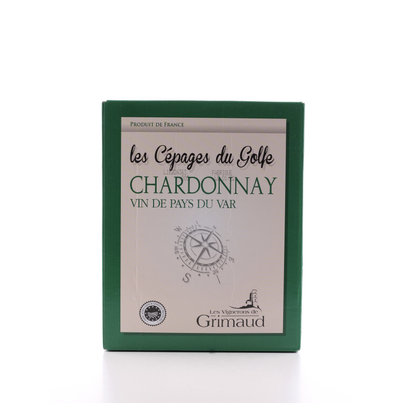 VIN DE PAYS DU VAR LES CEPAGES DU GOLFE CHARDONNAY VIN DE PAYS DU VAR LES CEPAGES DU GOLFE CHARDONNAY
